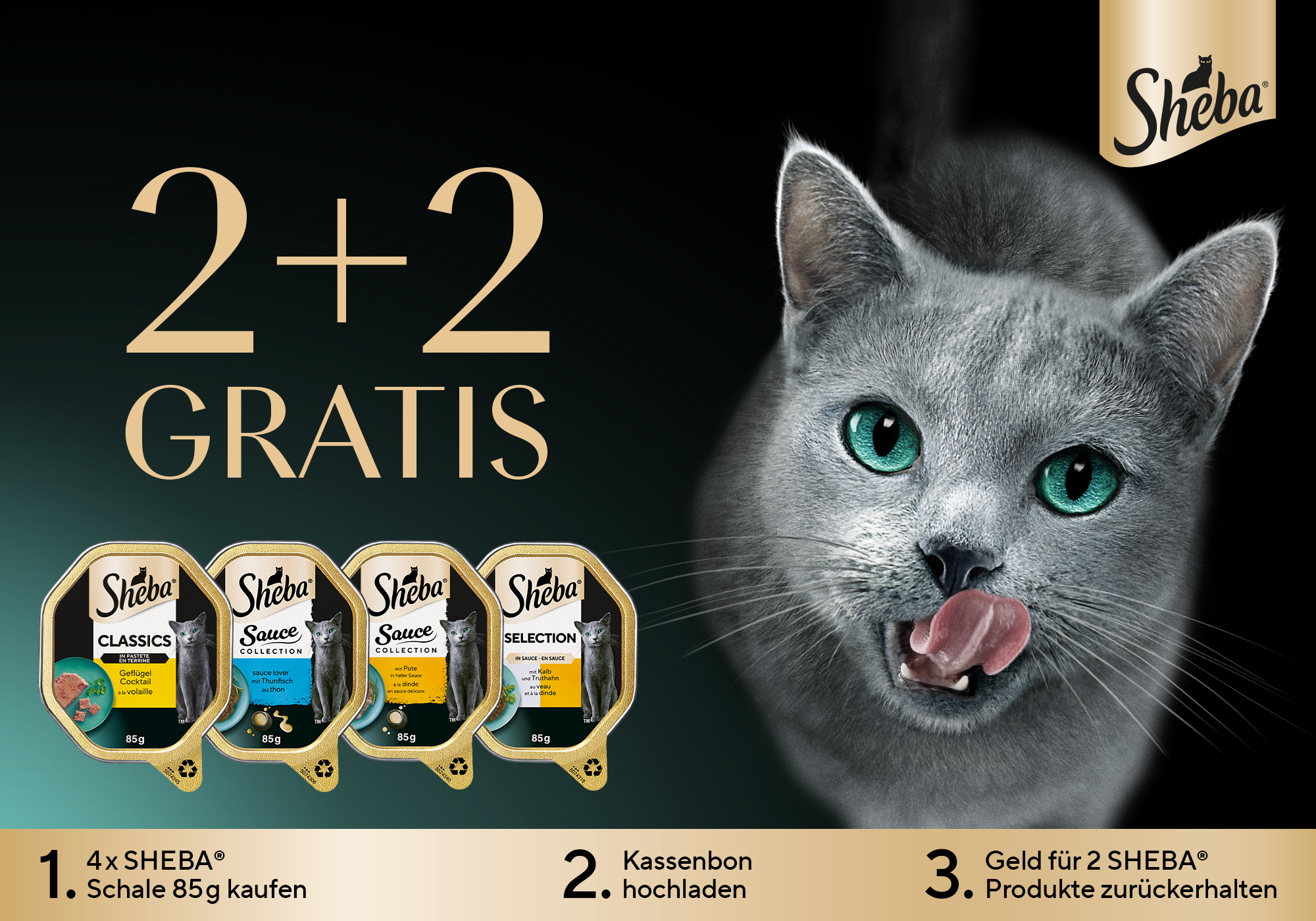 SHEBA® 2+2 GRATIS